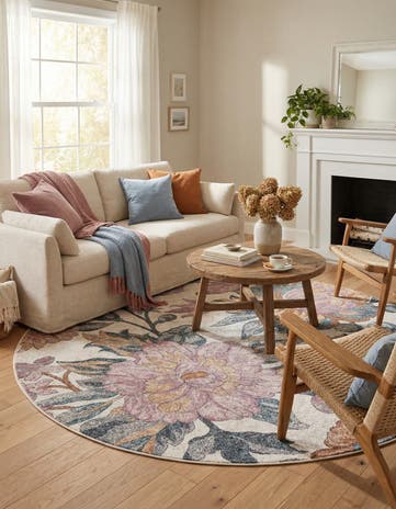 Blossom Round Rug
