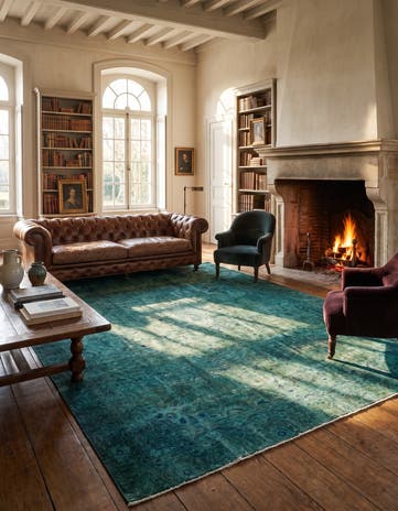 8' 6 x 12' 4 Hand Knotted Ultra Vintage Persian Wool Rug