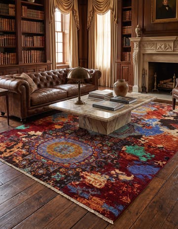 6' 8 x 9' 10 Hand Knotted Mamluk Ziegler Rug