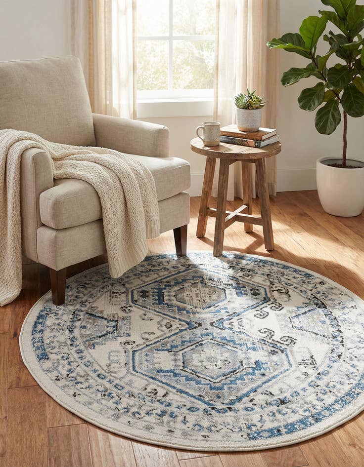 Detail image of 3' x 3' Charlotte Round Rug