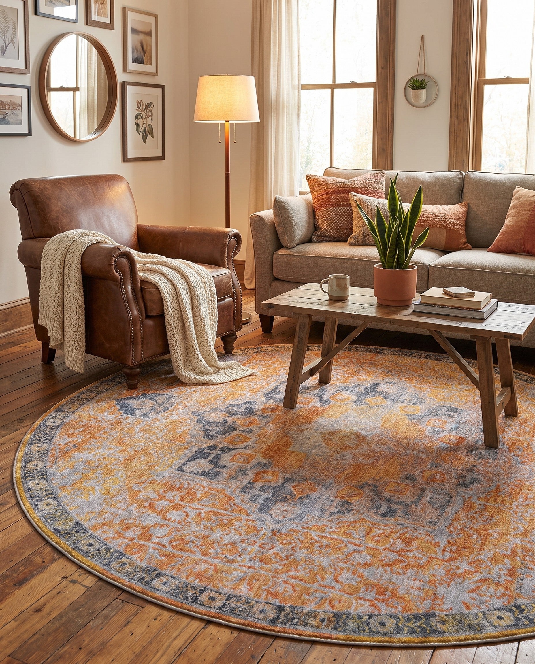 8' x 8' Francesca Round Rug