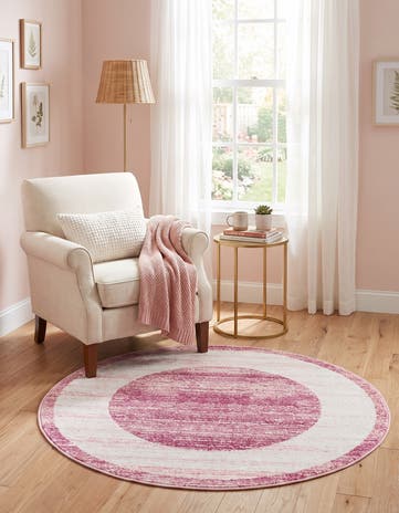 Jill Zarin 3' x 3' Uptown Yorkville Round Rug
