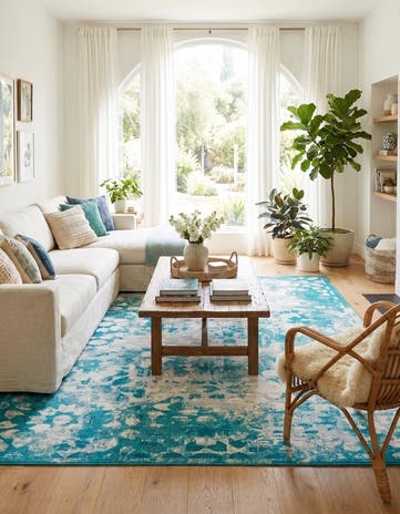 Turquoise Monaco Rug