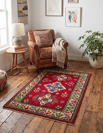 2' 9 x 4' 1 Hand Knotted Kazak Rug