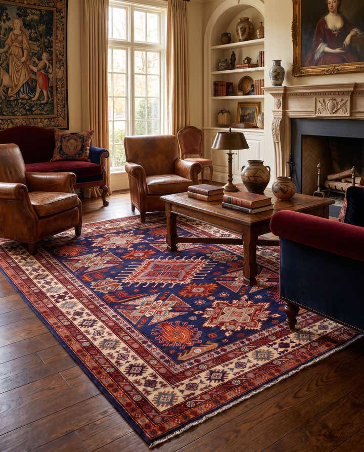 150cm x 200cm Hand Knotted Kazak Rug