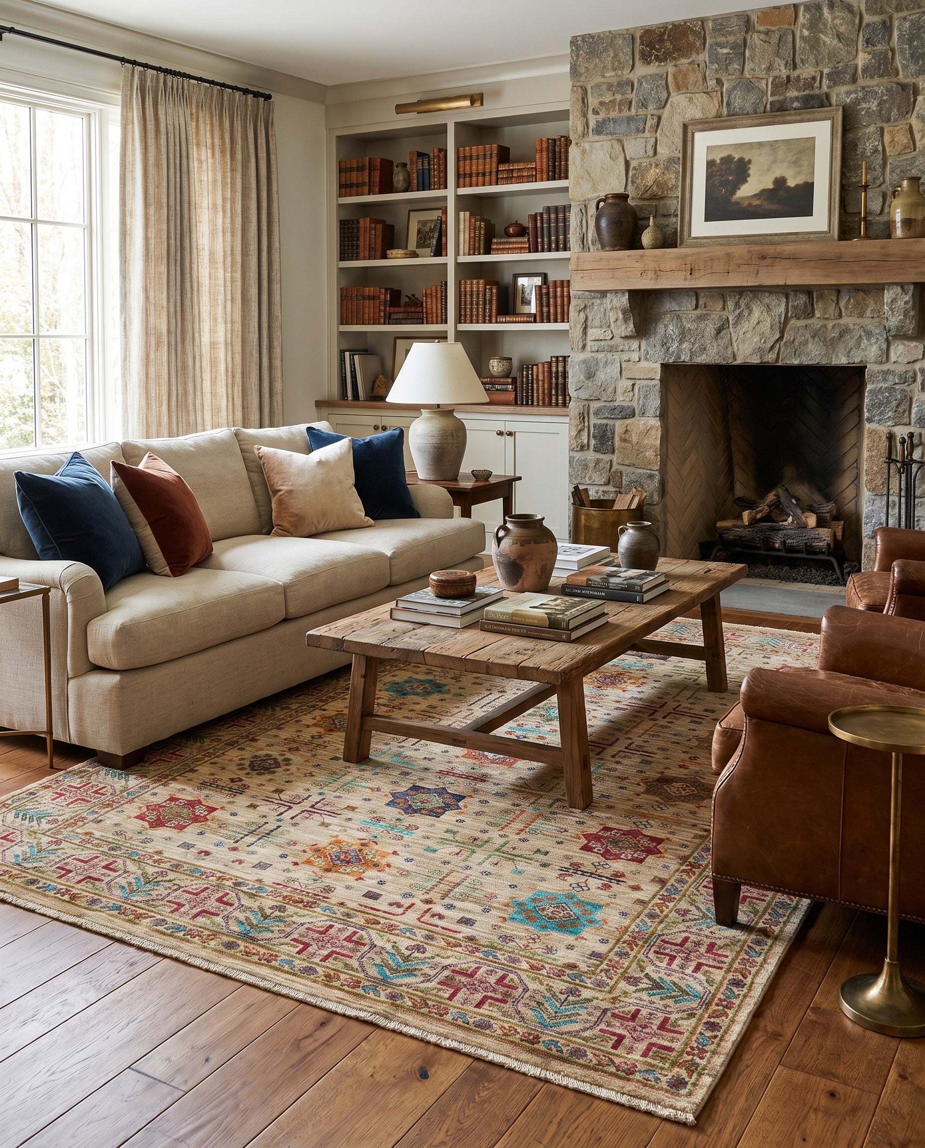 5' 7 x 7' 7 Hand Knotted Ariana Ziegler Rug