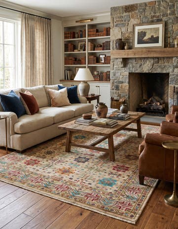 5' 7 x 7' 7 Hand Knotted Ariana Ziegler Rug