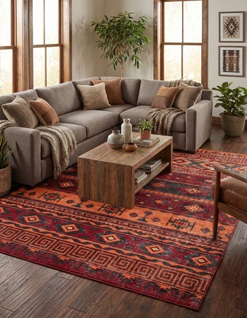 Rust Red Lucerne Rug