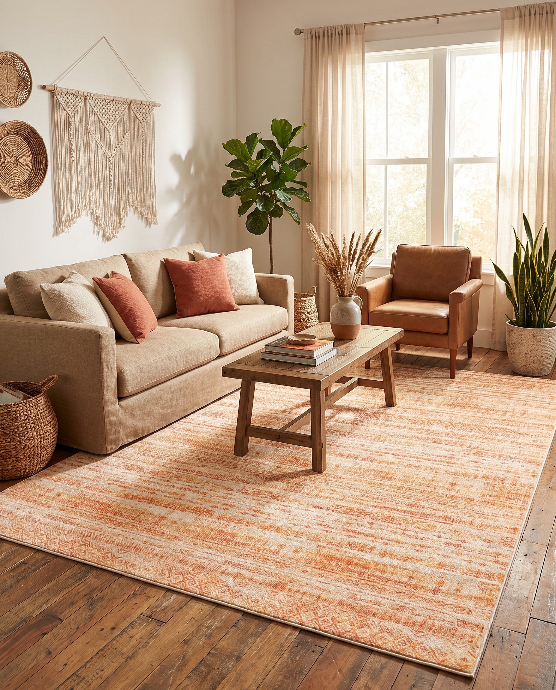 Orange Solaris Rug