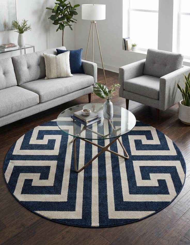 Detail image of 6' x 6' Hera Round Rug