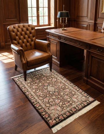 2' 7 x 3' 11 Ghom Silk Rug