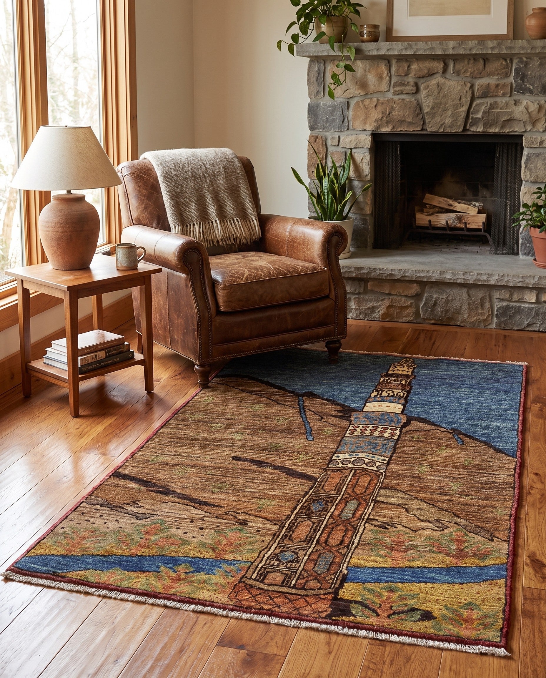 2' 10 x 4' 8 Hand Knotted Ziegler Modern Rug