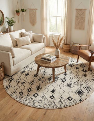7' x 7' Morocco Round Rug