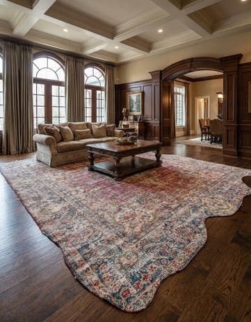 9' 8 x 13' Hand Knotted Ultra Vintage Persian Wool Rug