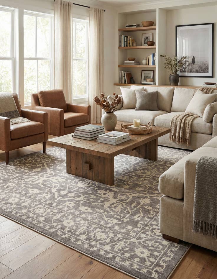 Detail image of 10' x 13' New Vintage Rug