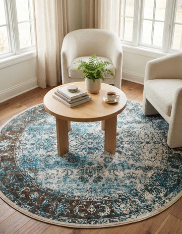 7' x 7' Ankara Round Rug
