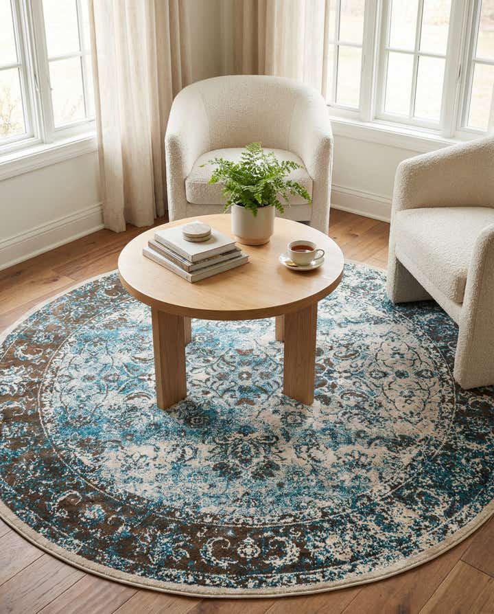 7' x 7' Ankara Round Rug