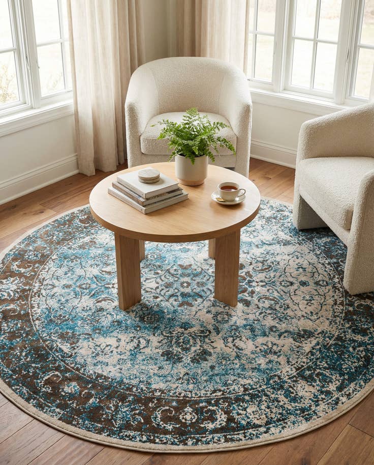 Detail image of 7' x 7' Ankara Round Rug