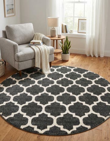 6' x 6' Lattice Round Rug