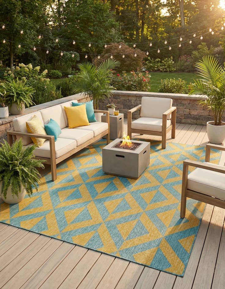 Detail image of 6' x 9'  Washable Jill Zarin Napa Indoor / Outdoor Rug