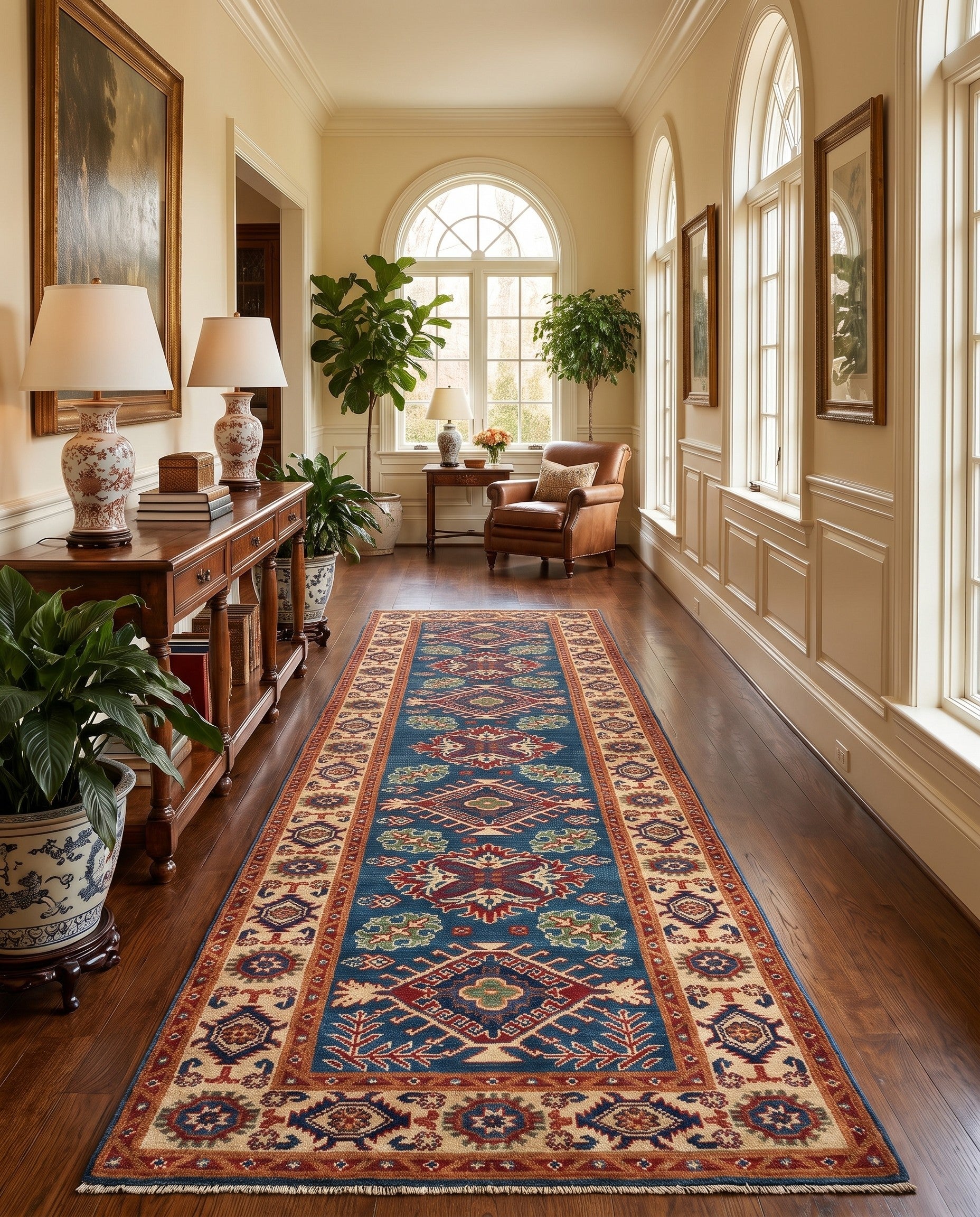 2' 8 x 10' 1 Hand Knotted Kazak Runner Rug