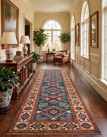 2' 8 x 10' 1 Hand Knotted Kazak Runner Rug