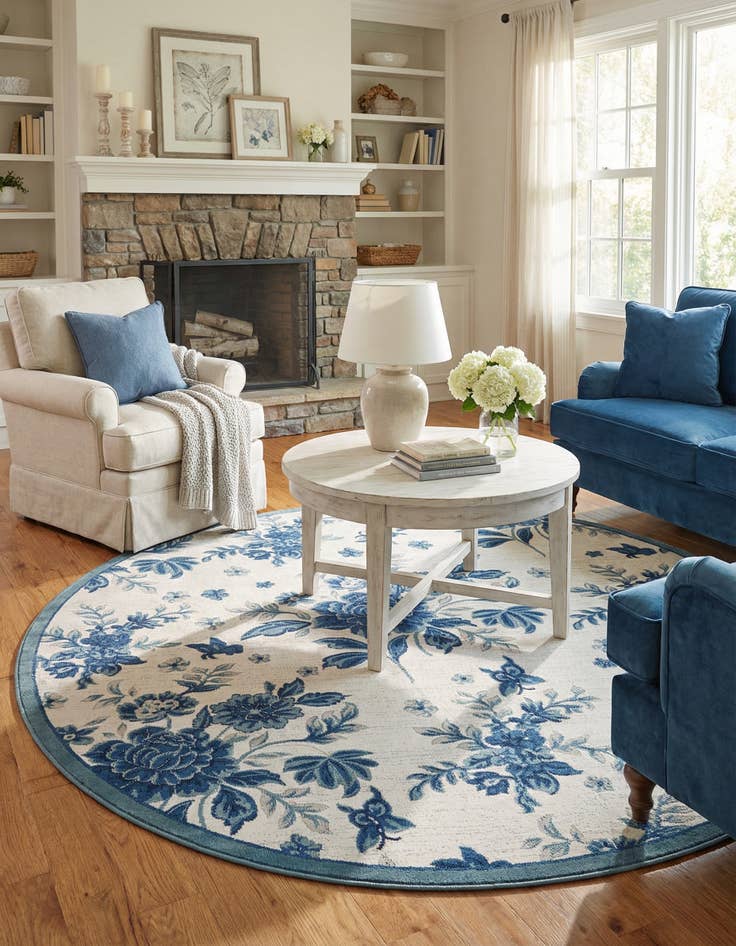 Detail image of 8' x 8' Blossom Round Rug