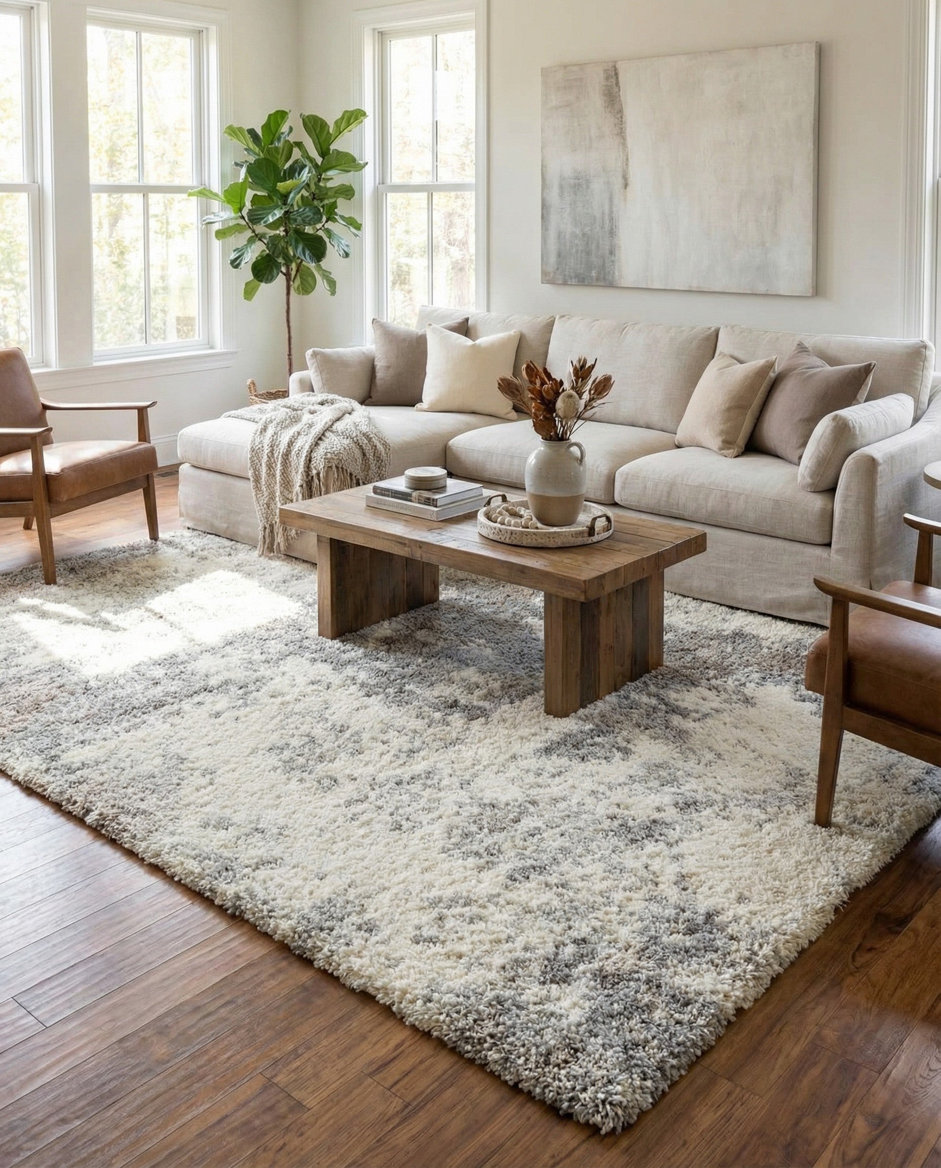 Primary image  9' x 12' Soft Touch Shag Rug