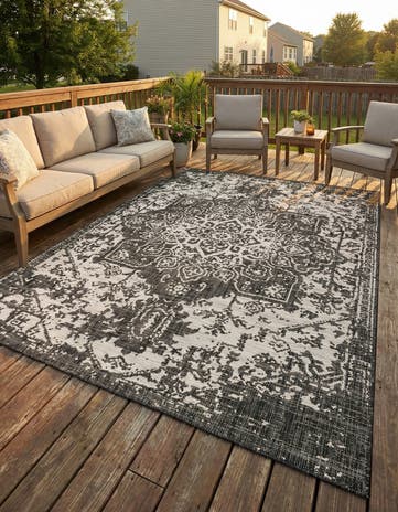 7' 10 x 10' Easy-Clean Jill Zarin Dubai Indoor / Outdoor Rug