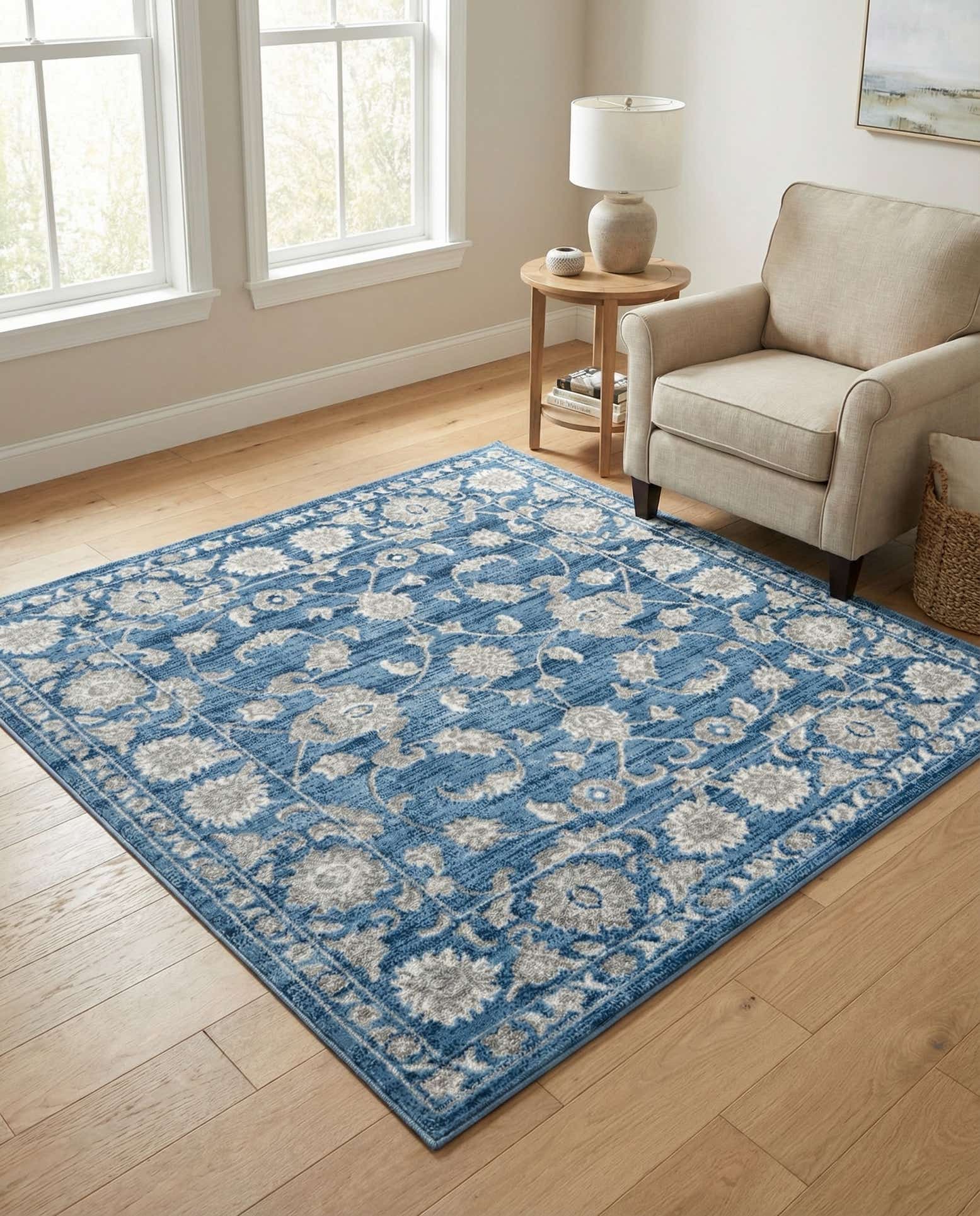 5' 3 x 5' 3 Boston Square Rug