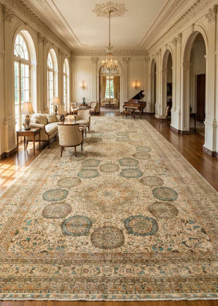 16' 5 x 34' 4 Hand Knotted Peshawar Ziegler Rug