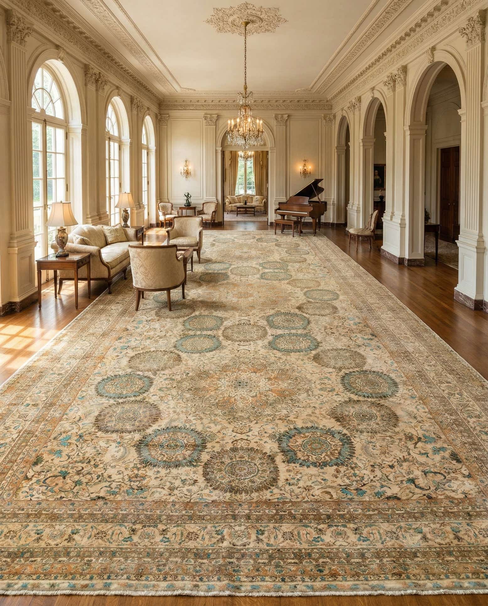 16' 5 x 34' 4 Hand Knotted Peshawar Ziegler Rug