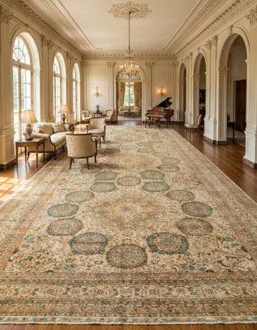 16' 5 x 34' 4 Hand Knotted Peshawar Ziegler Rug
