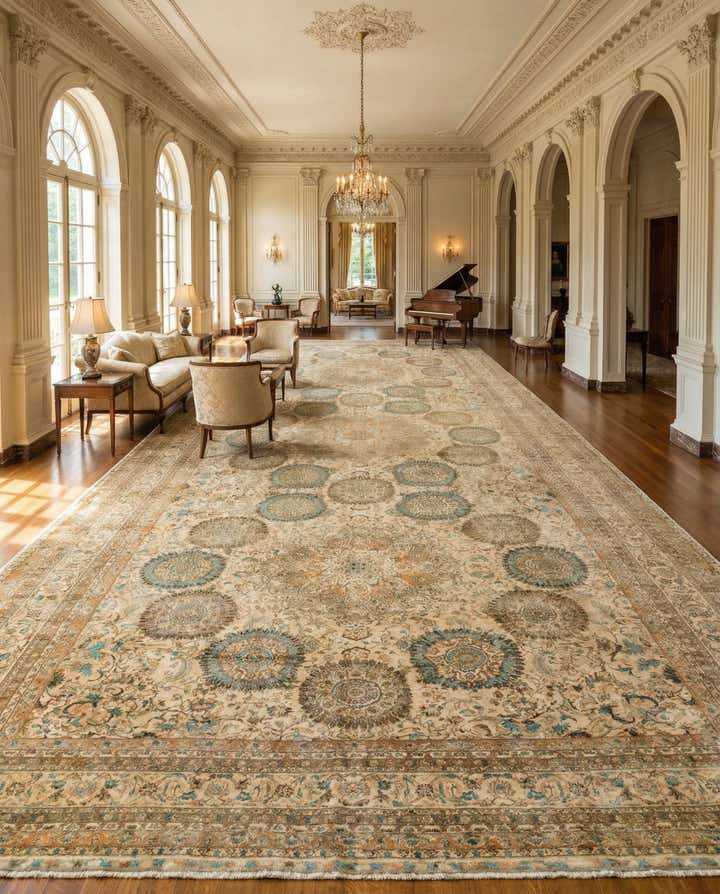 16' 5 x 34' 4 Hand Knotted Peshawar Ziegler Rug