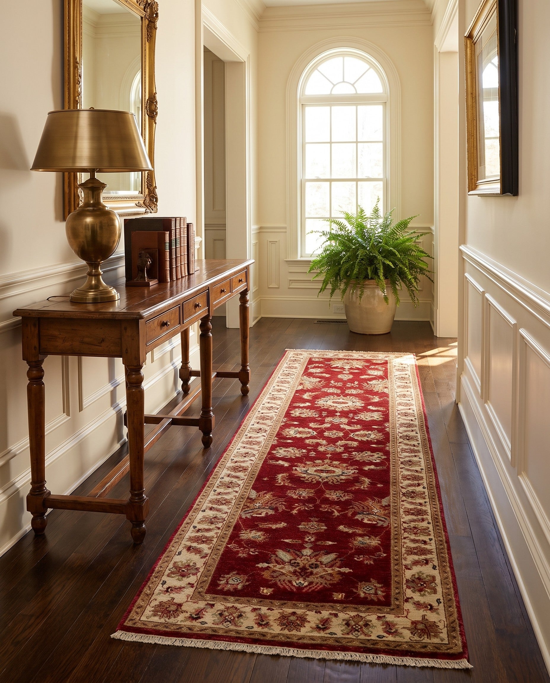 2' 9 x 9' 10 Hand Knotted Peshawar Ziegler Runner Rug
