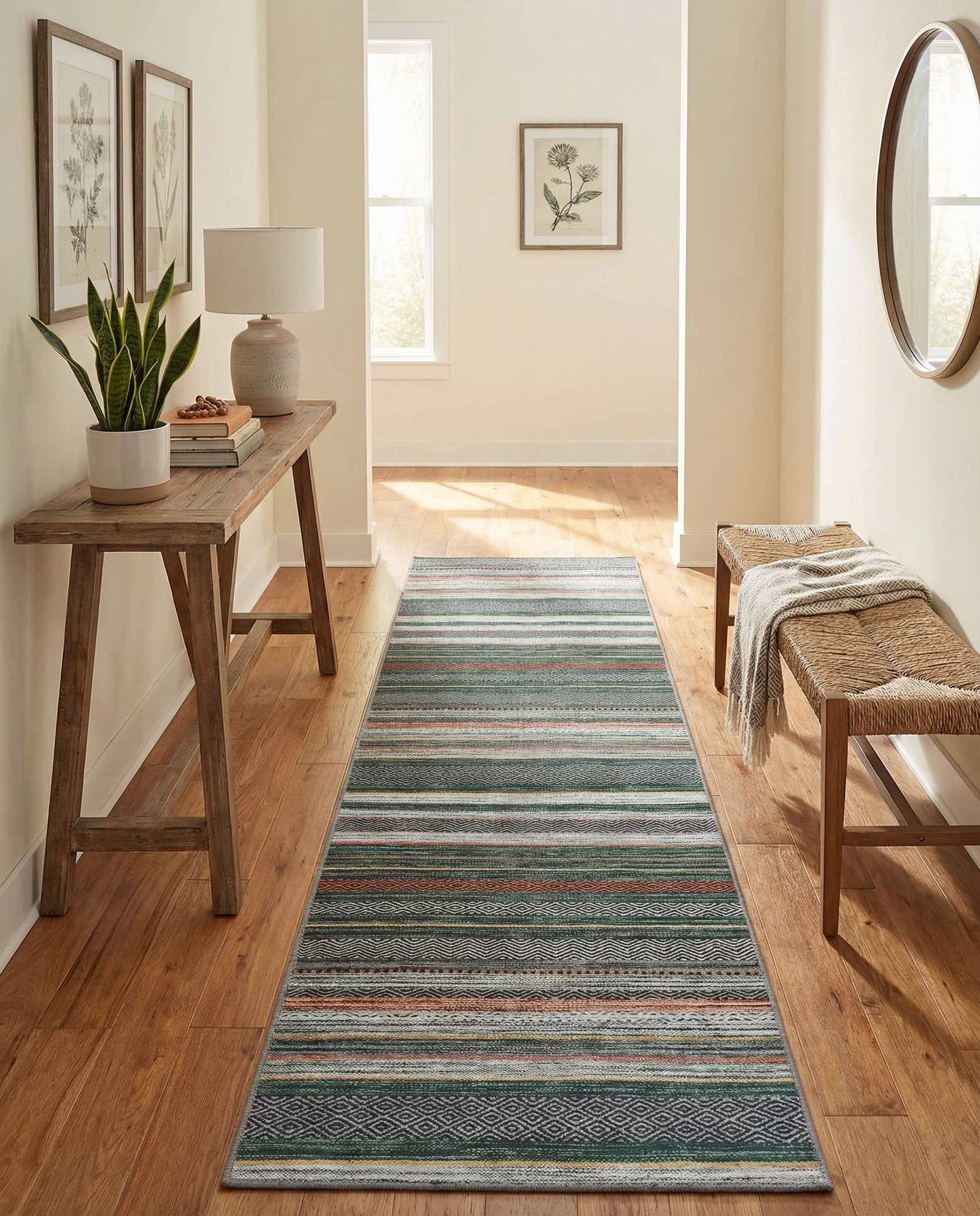 2' 7 x 10' Washable Yara Runner Rug