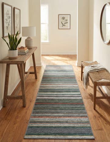 2' 7 x 10' Washable Yara Runner Rug