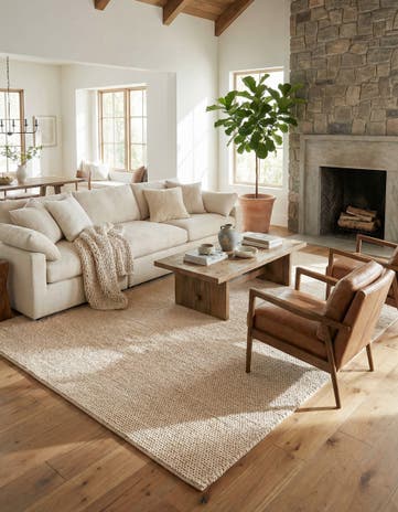 10' x 14' 1 Hand Woven Lana New Zealand Wool Rug