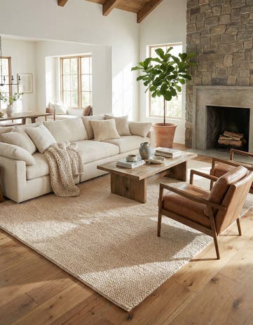 10' x 14' 1 Hand Woven Lana New Zealand Wool Rug