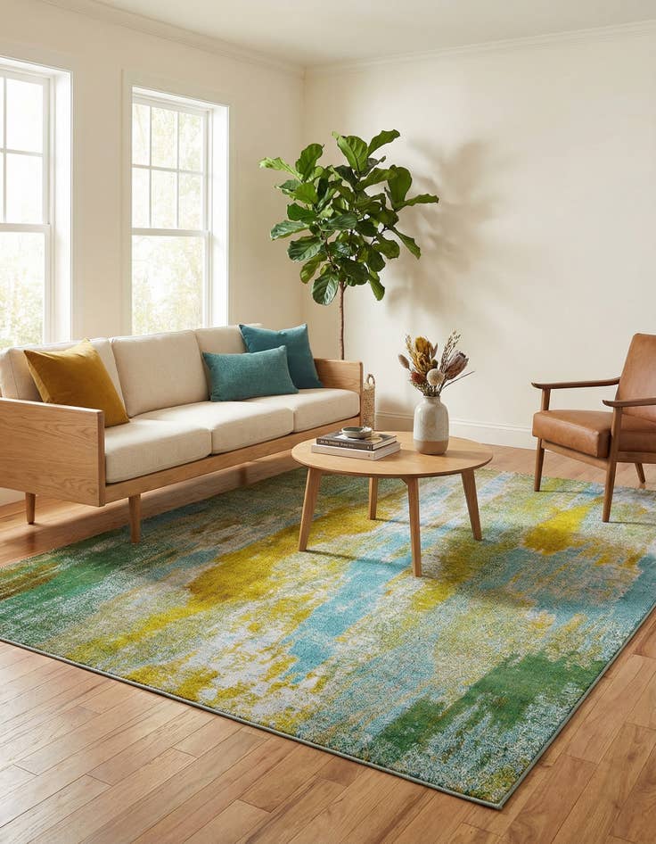 Detail image of 9' x 12' 2  Washable Barcelona Rug