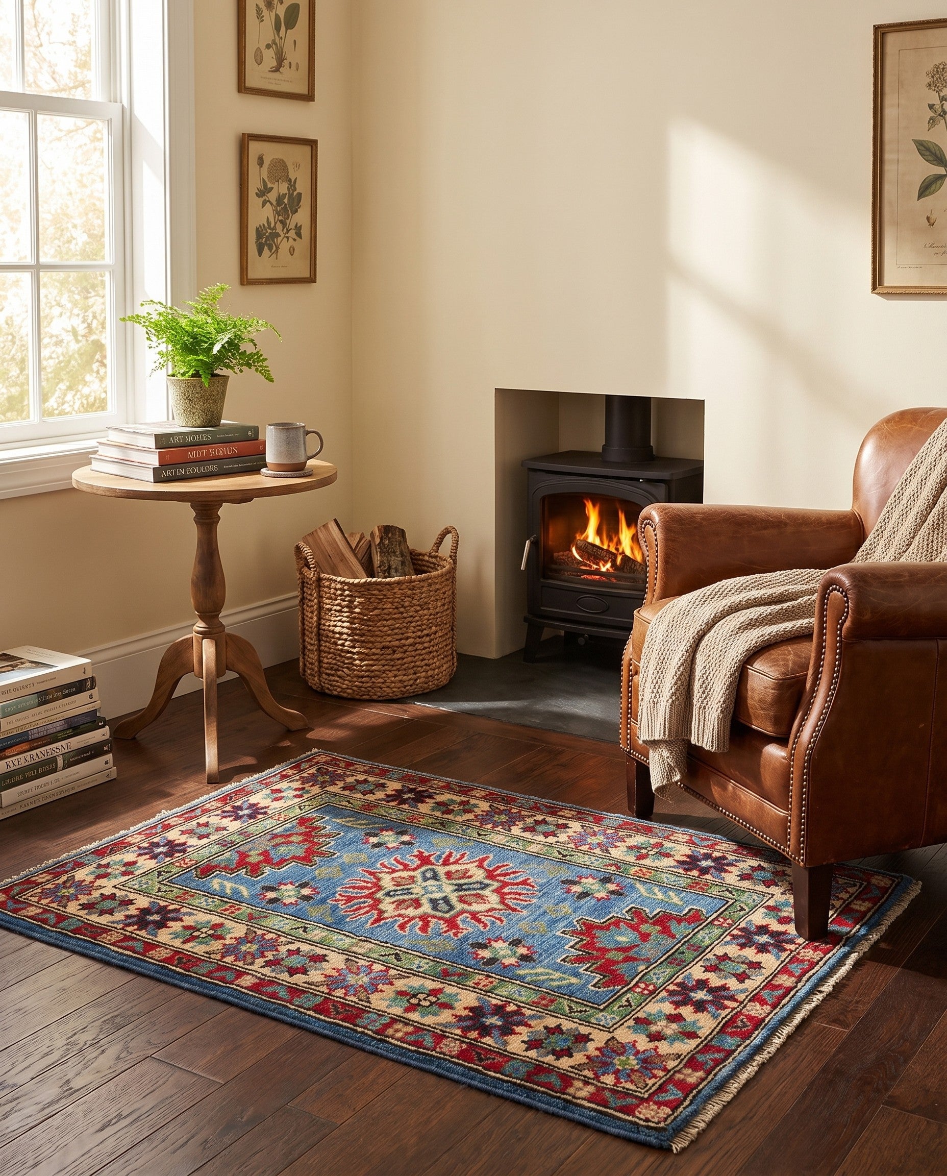 2' x 3' Hand Knotted Kazak Rug