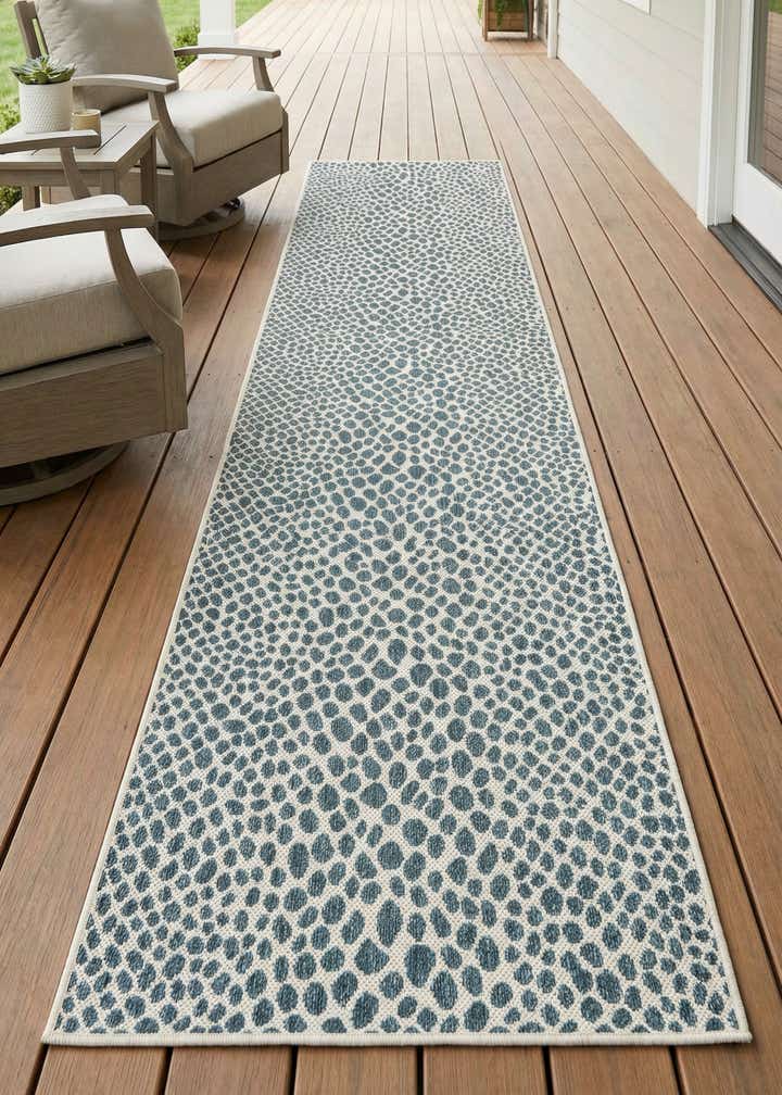 2' 7 x 12' Easy-Clean Jill Zarin Indoor / Outdoor Runner Rug