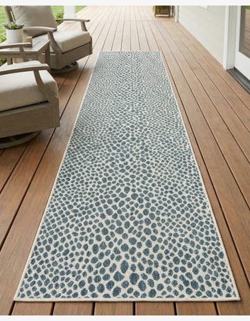 2' 7 x 12' Easy-Clean Jill Zarin Indoor / Outdoor Runner Rug