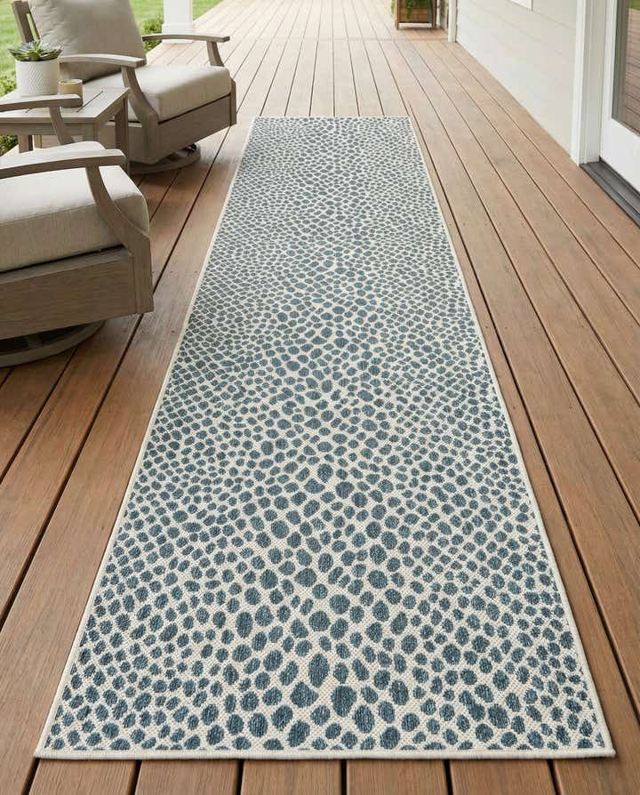 2' 7 x 12' Easy-Clean Jill Zarin Indoor / Outdoor Runner Rug