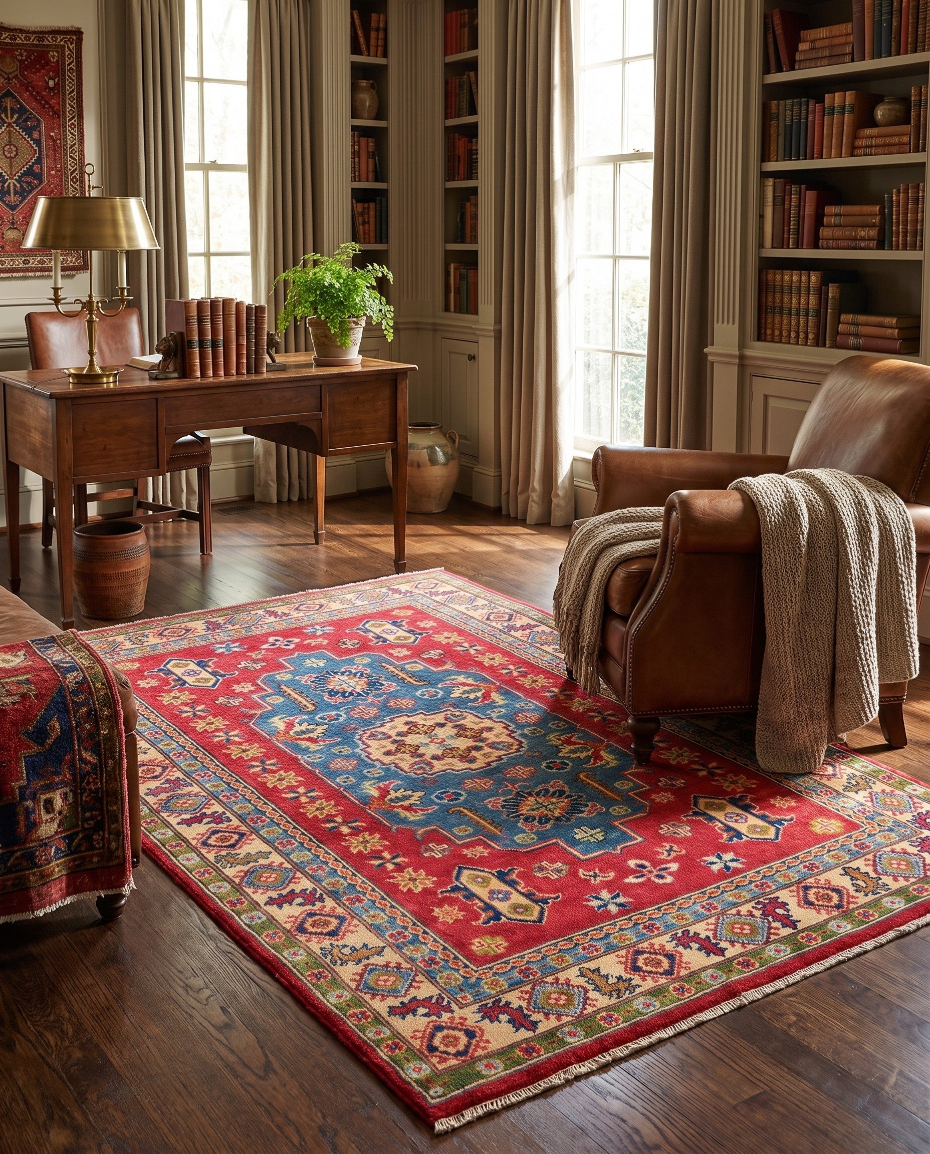 4' 1 x 6' 1 Hand Knotted Kazak Rug
