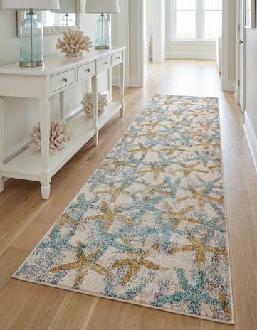 2' 7 x 10' Washable Amalfi Runner Rug