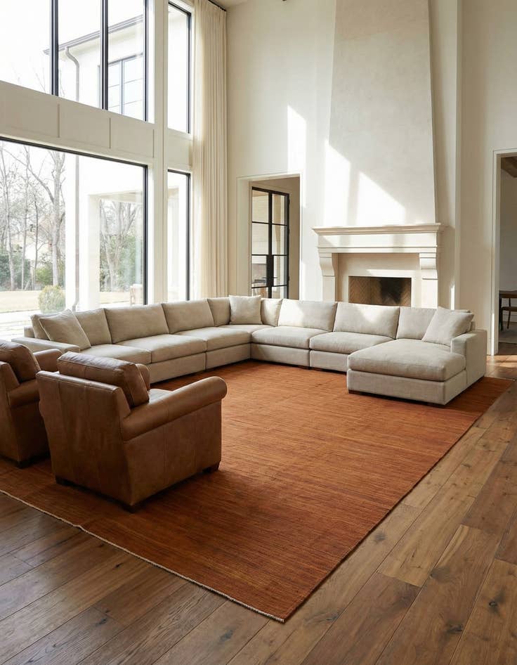 Detail image of 11' 7 x 15' 7 Hand Woven Kilim Afghan Wool Rug