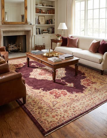 6' 10 x 9' 10 Hand Knotted Ziegler Rug