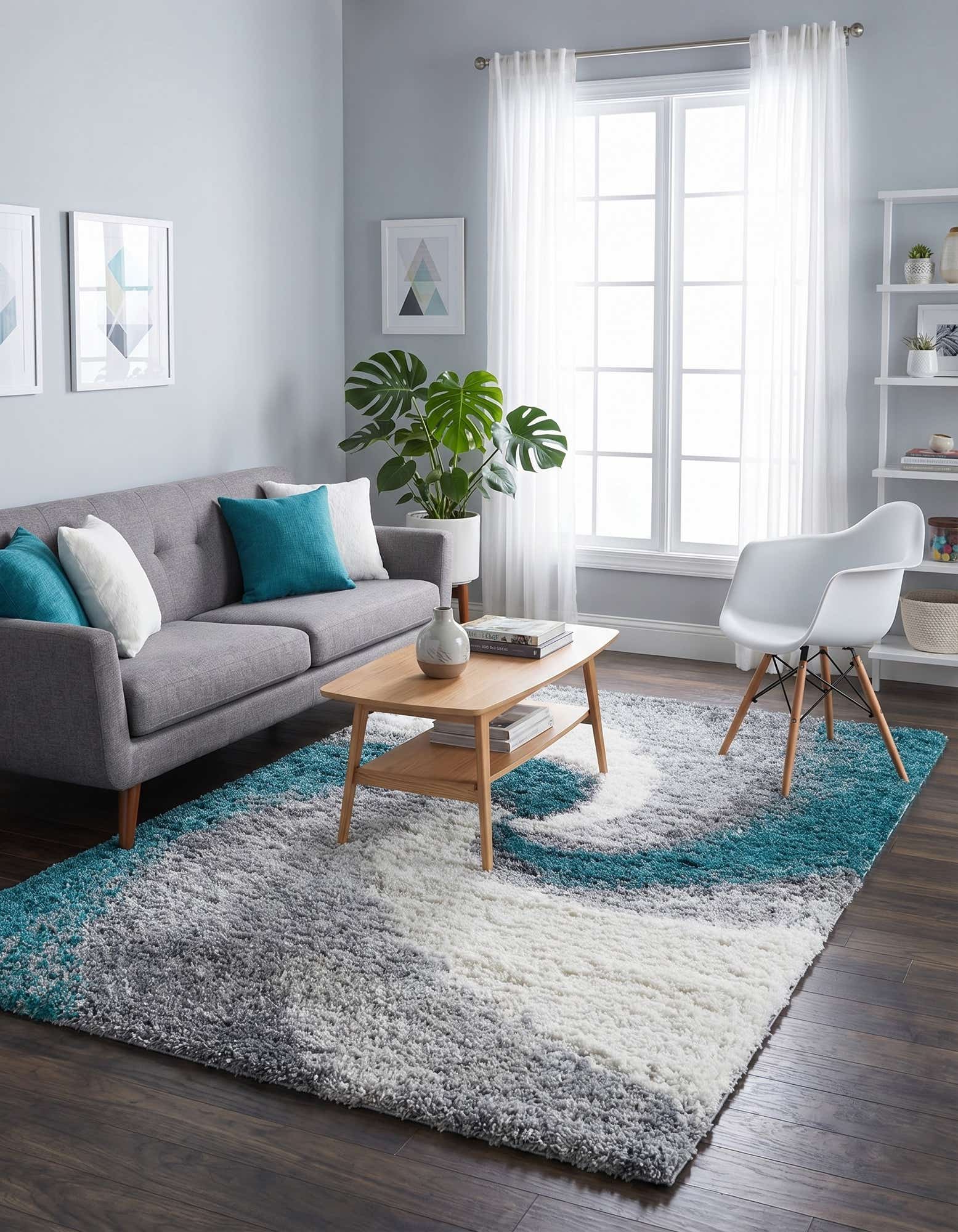 5' 3 x 8' Soft Touch Shag Rug