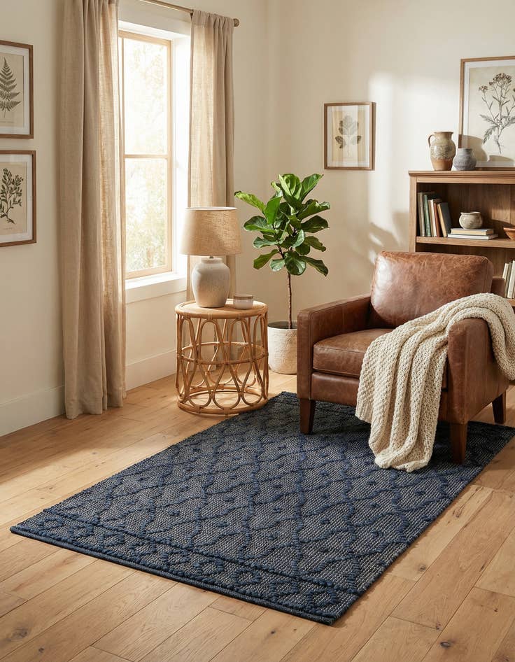 Detail image of 3' 1 x 5' 1 Hand Woven Larsa Jute Rug